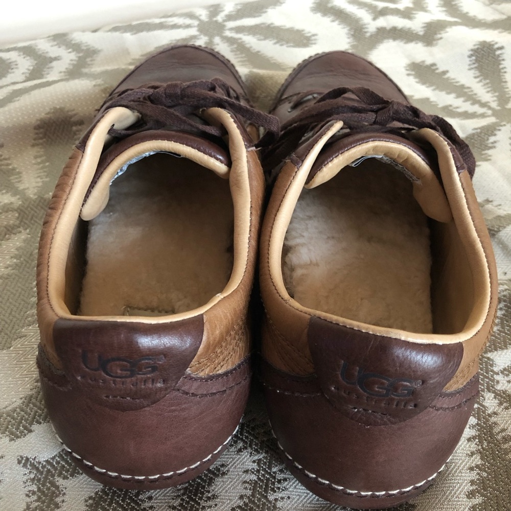 πUGGβS MENβS LEATHER FUR LINED SNEAKERS π Sz 12 - Picture 9 of 16